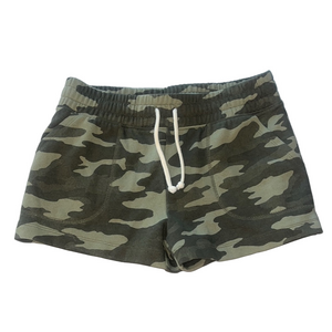 so lounge life green Camo Print lounge Shorts with Drawstring